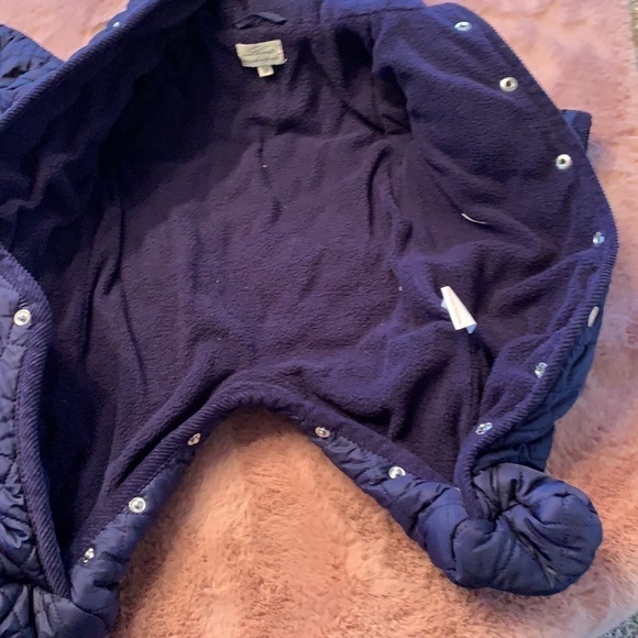 Leveret Designed in France Size 3 month Navy Snapped 1 Piece Jacket/Suit in EUC - Picture 4 of 6